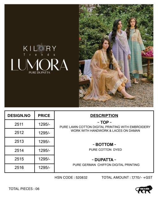 Kilory lumora dress material wholesale online